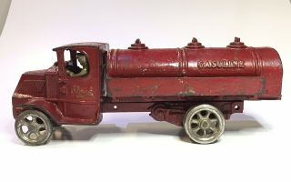 Massive Arcade 13.  5 " Gasoline Gas Tanker Truck Oil Petrol Hubley Kenton