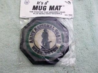 Washington Army National Guard Mug Mat Coaster Usa