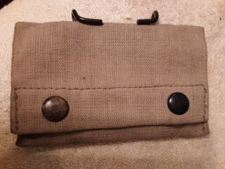 Us Ww1 Wwi Us 2 Snap First Aid Pouch Vg Dated 1917 L.  C.  C.  & Co.