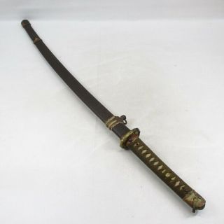 H309: Real Old Japanese Sword Mountings Koshirae For Long Military Sword Gunto