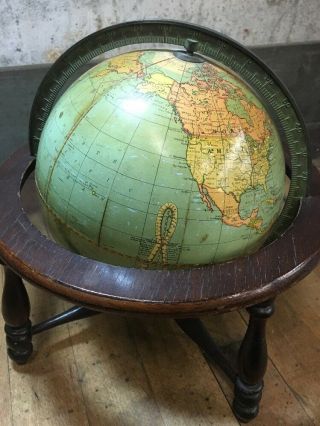 Vintage Weber Costello 8 Inch World Globe