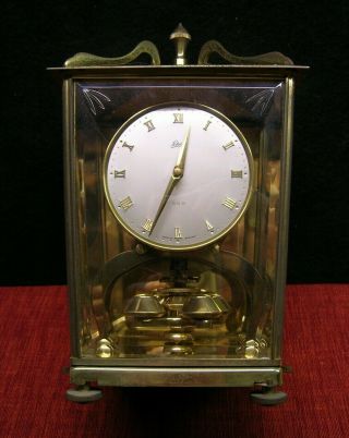 Vintage Schatz 400 Day Carriage Anniversary Mantle Clock - Made in Germany - no key 4