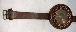 1940 ' s WWII US Army Wrist Compass and Strap 3