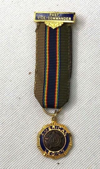 Us American Legion Past Vice Commander Miniature Dinner Dress Medal