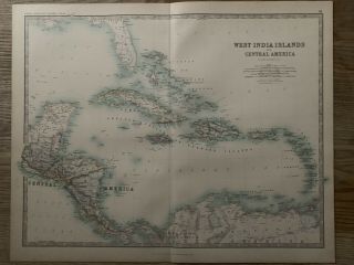 14 X Antique Maps Of The West Indies