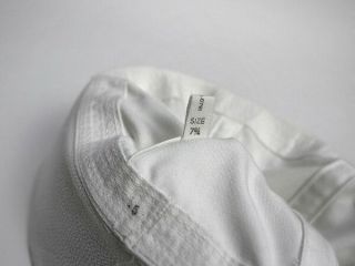 1980 ' s US Military Issue Navy Dixie Cup XL 7 3/4 White Sailor Hat 4