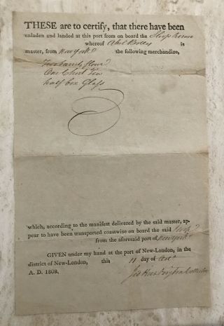 REVOLUTIONARY WAR GENERAL CONTINENTAL ARMY COLONEL 20th CT MILIT DOCUMENT SIGNED 3