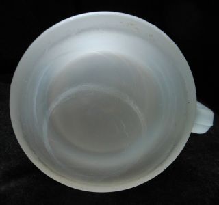 RARE Vtg USS CARL VINSON (CVN 70) Aircraft Carrier Cup Mug Frosted Heavy Glass 7