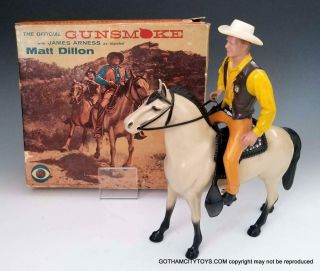 1960 Hartland Matt Dillon From Gunsmoke 822,  Rare Box & Accessories