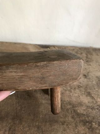BEST Old Antique Handmade Wooden Corn Sheller Footed Bench Primitive AAFA 11