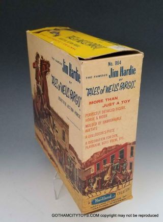 1957 NMIB Hartland JIM HARDIE Wells Fargo 864,  Rare BOX & ACCESSORIES 10