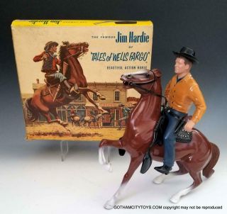 1957 Nmib Hartland Jim Hardie Wells Fargo 864,  Rare Box & Accessories