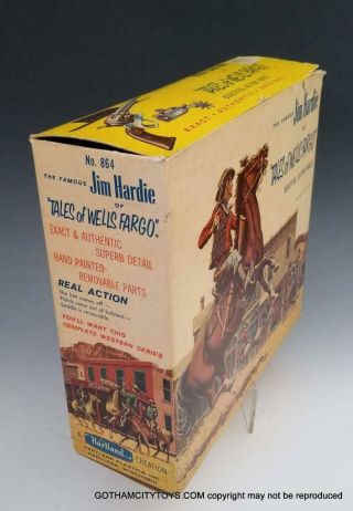 1957 NMIB Hartland JIM HARDIE Wells Fargo 864,  Rare BOX & ACCESSORIES 9