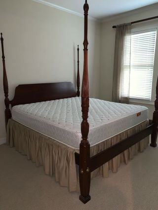 4 poster mahogany king size bed 2