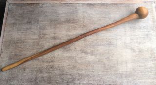 Vintage Hand Carved African Knobkerrie Stick / Staff.