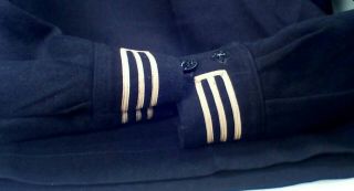 WW II US Navy Named Medic Cracker Jack Uniform Top Dark Wool Vintage 4