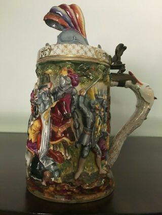 Ginori Capodimonte Porcelain Beer Stein 3