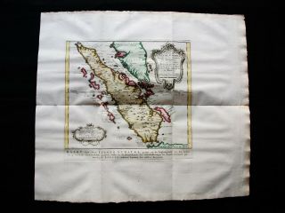 1747 Bellin & Schley - Rare Map Of East Indies,  Sumatra,  Indonesia,  Singapore.