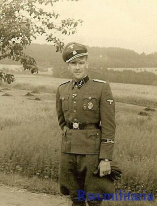 Rare: German Elite Untersturmführer Officer W/ " Das R/ Ch " Cuff Title