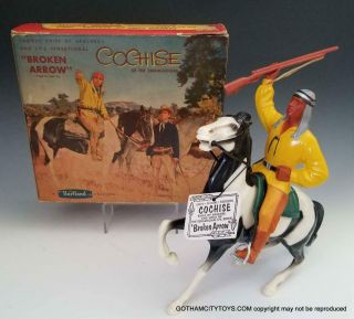 1957 Nmib Hartland Cochise Broken Arrow 816,  Rare Box & Tag Accessories