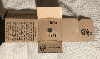 BUY IT NOW $26 RCA VACUUM TUBE FOR M - 1/ M - 2 INFRARED SNIPERSCOPE 1946 Dated NOS 5