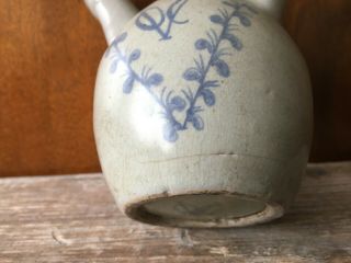 Rare Edo Period Stoneware Tulip Vase Bottle V.  O.  C.  Dutch East India Company 7