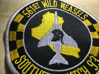 1993? US AIR FORCE PATCH - 561st Wild Weasels Southern Watch 93 USAF 4