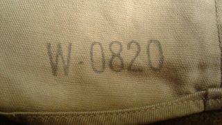 Vintage Korean war era U.  S.  military khaki shirt Jinxed stencil sailor art 16.  5 4