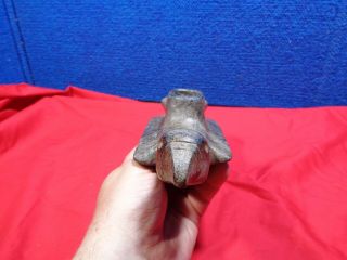 NATIVE AMERICAN CARVED STONE PIPE ARTIFACT 4