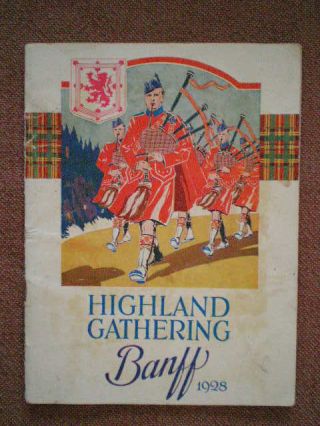 1928 Highland Gathering & Scottish Music Festival Banff Springs Hotel Booklet