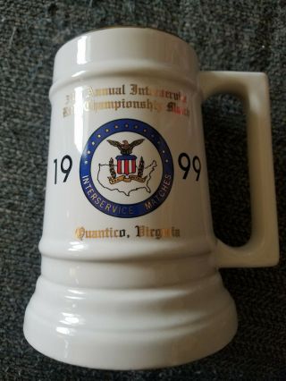 Us Military Usmc Usa 1999 Interservice Rifle Championship Match Coffee Cup Mug