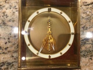 Vintage Lecoultre Inline Skeleton Clock – 16 Jewels Stick Movement - Parts Or Fix