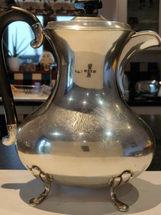 Antique Solid Silver Coffee Pot