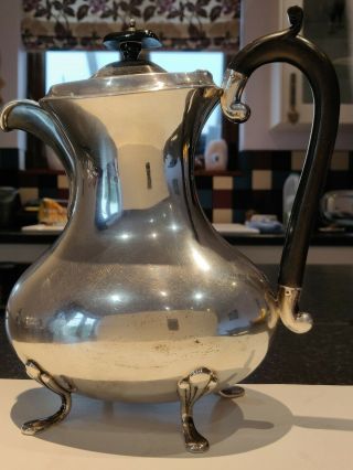 Antique solid silver coffee pot 2