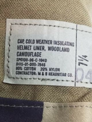 Army Field Jacket (circa 1995),  Woodland,  Size LR.  BONUS Helmet liner 7 1/4 8