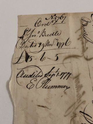 Revolutionary War Pay Order signed by Two Members of the Continental Congress 6