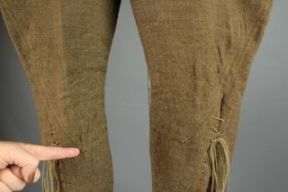 Vtg Men ' s 1910s WWI US Army Wool Breeches 32x27 WW1 Jodhpurs Pants 7085 4