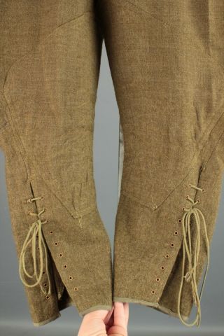 Vtg Men ' s 1910s WWI US Army Wool Breeches 32x27 WW1 Jodhpurs Pants 7085 5