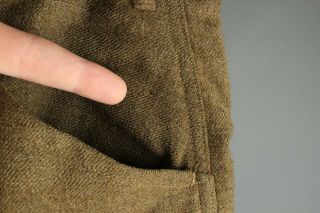 Vtg Men ' s 1910s WWI US Army Wool Breeches 32x27 WW1 Jodhpurs Pants 7085 6