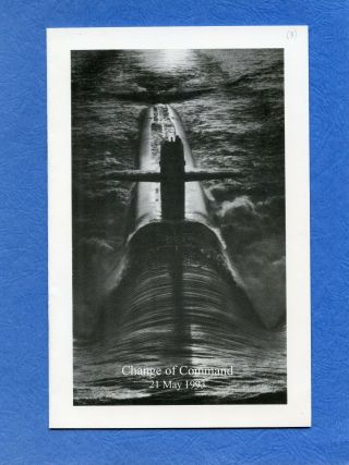 Submarine Uss Maryland Ssbn 738 Change Of Command (blue) Navy Ceremony Program