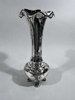 Tiffany Vase - 15301 - Antique Art Nouveau - American Sterling Silver