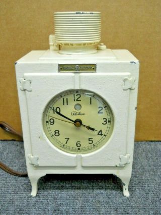 Warren Telechron Ge Monitor Top Refrigerator Electric Clock 1920 