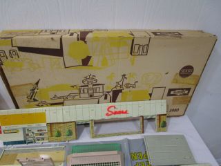 Rare Marx Sears Shopping Center Play Set No.  5980 in Org Box - - - - - - Cool 4