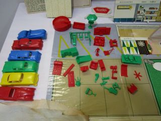 Rare Marx Sears Shopping Center Play Set No.  5980 in Org Box - - - - - - Cool 7