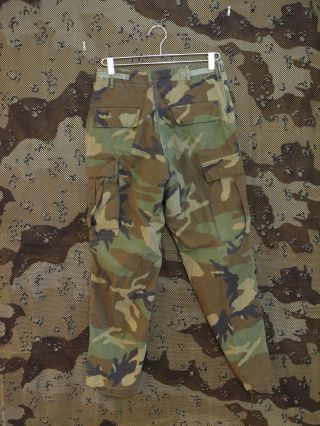 US Army M81 Woodland BDU Camo Uniform Pants,  Size Small Regular 2