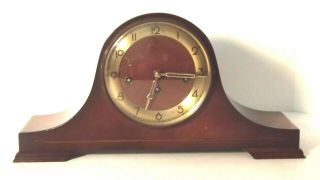 Vintage Linden 8 Day Mantle Clock Westminster Chime - Key & Pendulum - Tested: