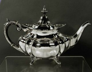 Reed & Barton Sterling Tea Set 1947 Hampton Court - No Mono 4