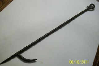 Hand Forged Iron Fire Poker