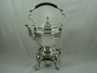 , Solid Silver Kettle On Stand,  1917,  1499gm - Mappin & Webb