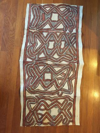 Tapa Cloth From Papua Guinea 46” X 22”